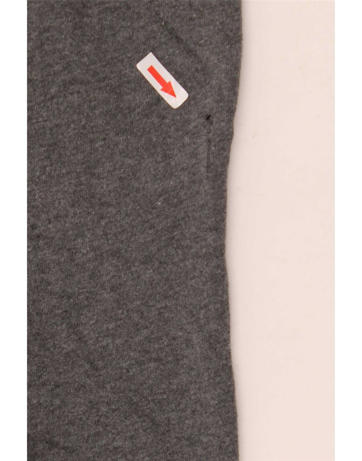Champion Womens Tracksuit Trousers UK 14 Medium Grey Cotton