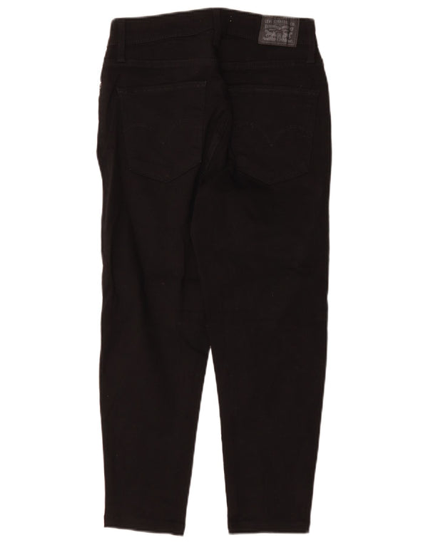 Levi's Womens 721 Capri High Rise Skinny Jeans W26 L21 Black Cotton