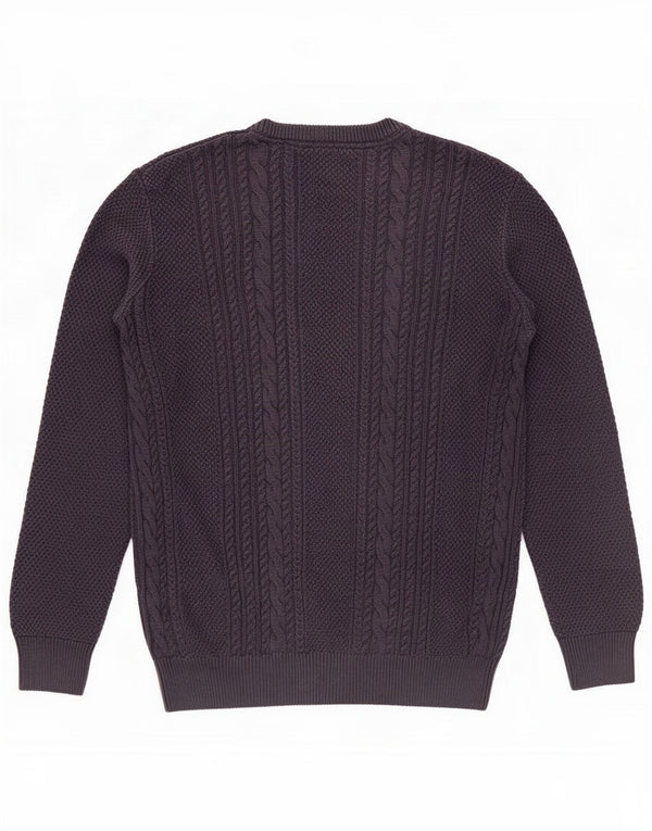 Crew Clothing Mens Crew Neck Jumper Sweater Medium Navy Blue Cotton