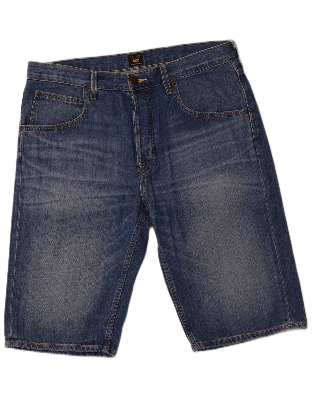 LEE Mens Denim Shorts W34 Large Blue
