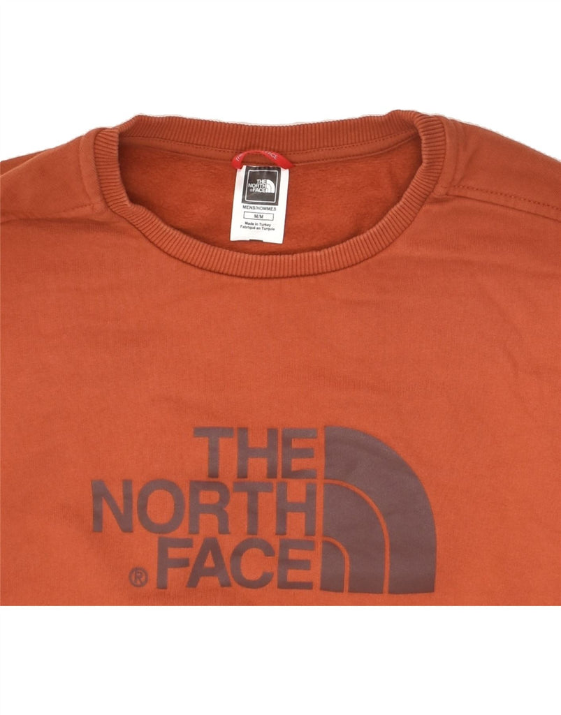 THE NORTH FACE Mens Graphic Sweatshirt Jumper Medium Orange Cotton | Vintage The North Face | Thrift | Second-Hand The North Face | Used Clothing | Messina Hembry 