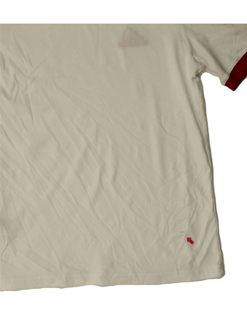 ADIDAS Boys Climalite T-Shirt Top 14-15 Years XL White Vintage Adidas and Second-Hand Adidas from Messina Hembry 