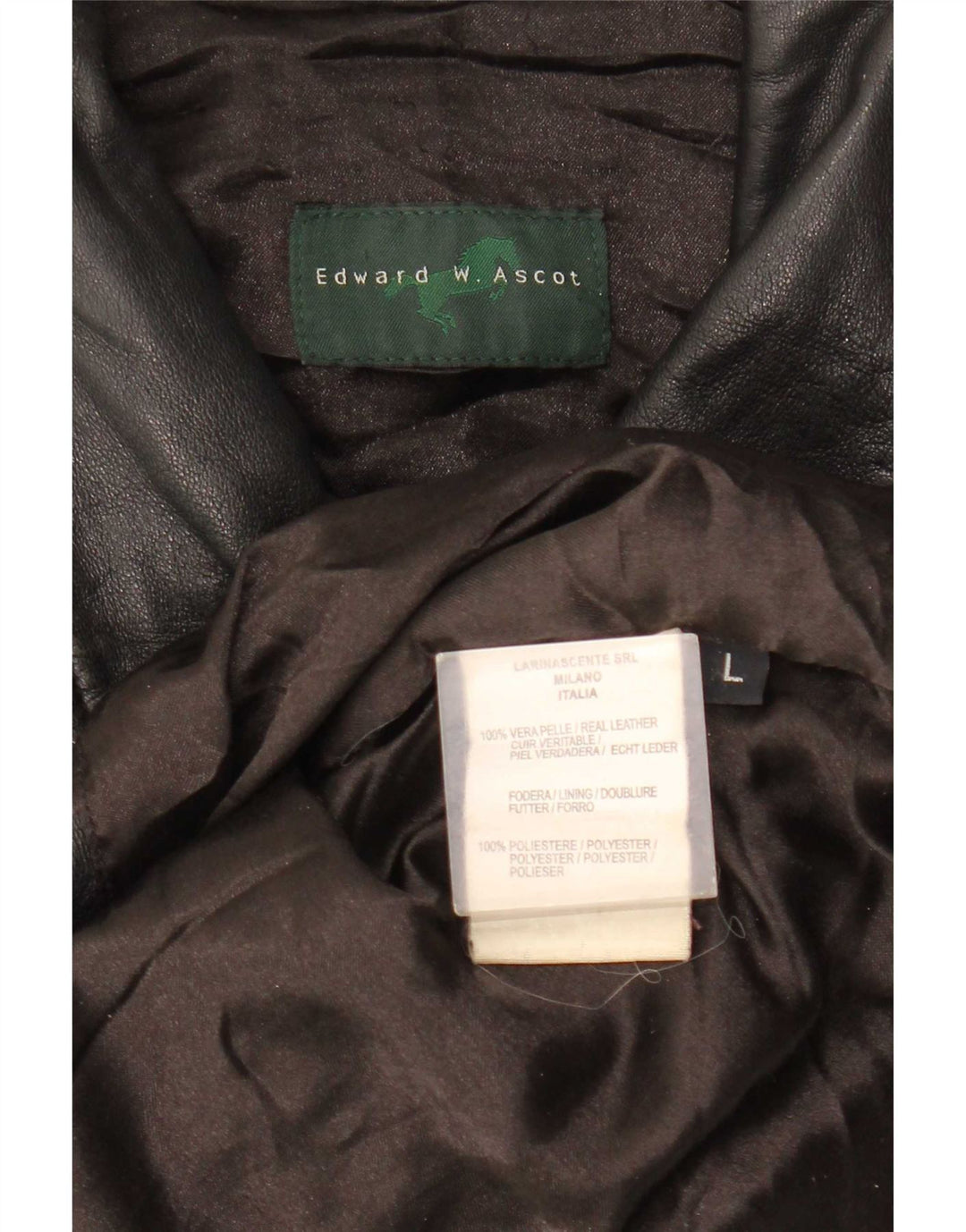 Vintage Mens Leather Jacket UK 40 Large Black