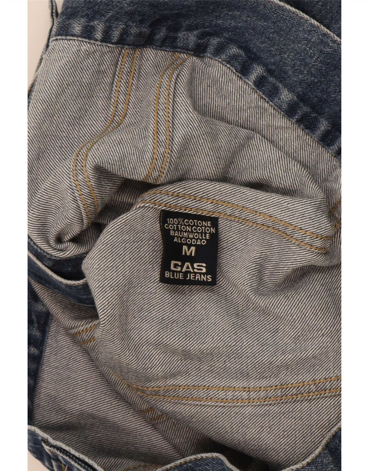 Gas Mens Denim Jacket UK 38 Medium Blue Cotton