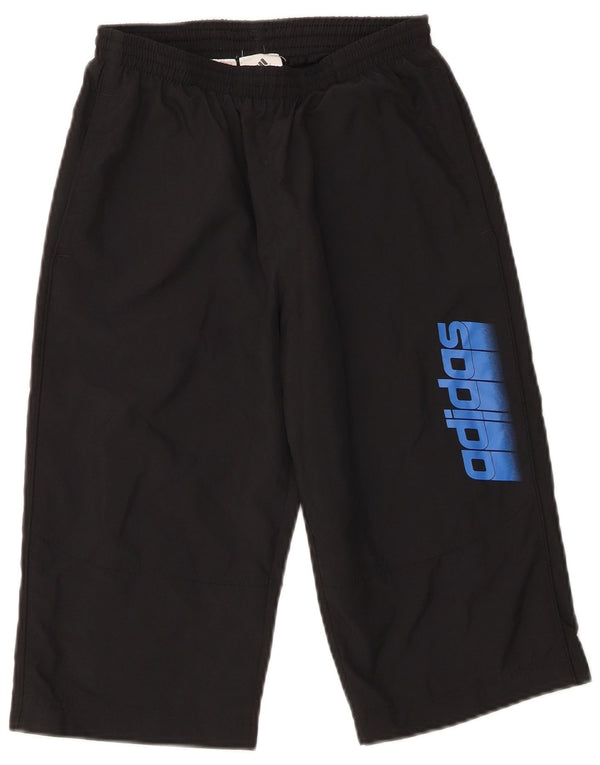 Adidas Boys Graphic Sport Shorts 11-12 Years Black Polyester