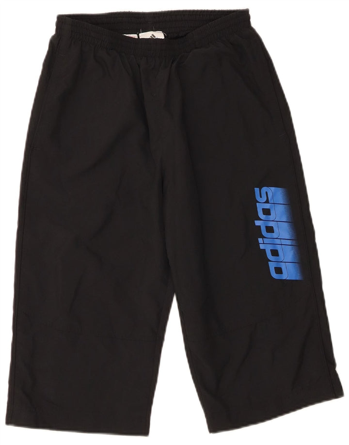Adidas Boys Graphic Sport Shorts 11-12 Years Black Polyester
