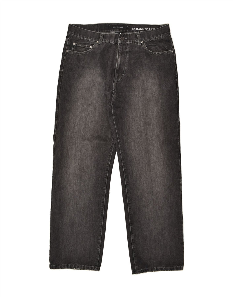CALVIN KLEIN Mens Straight Jeans W34 L30 Grey Cotton | Vintage Calvin Klein | Thrift | Second-Hand Calvin Klein | Used Clothing | Messina Hembry 