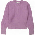 Zara Womens Boat Neck Jumper Sweater UK 10 Small Purple Polyester