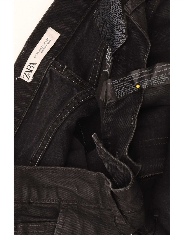 Zara Mens Cargo Slim Jeans EU 38 Small W30 L30 Black Cotton