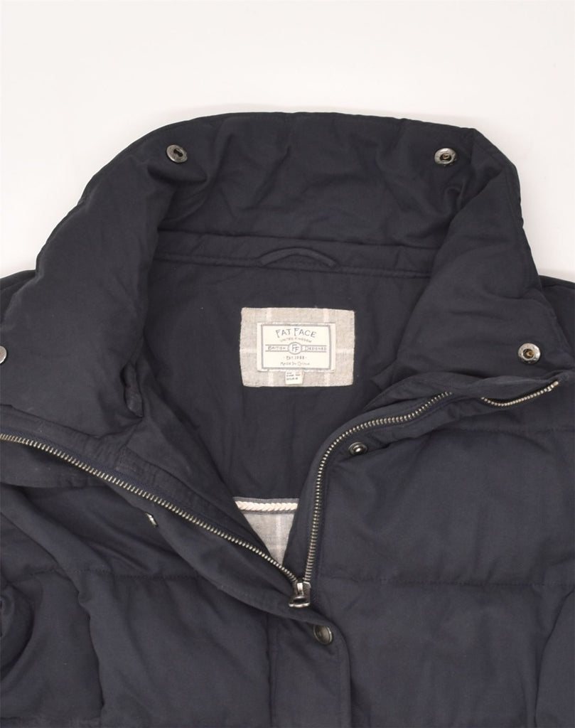 FAT FACE Womens Padded Jacket UK 12 Medium Navy Blue Polyester | Vintage Fat Face | Thrift | Second-Hand Fat Face | Used Clothing | Messina Hembry 