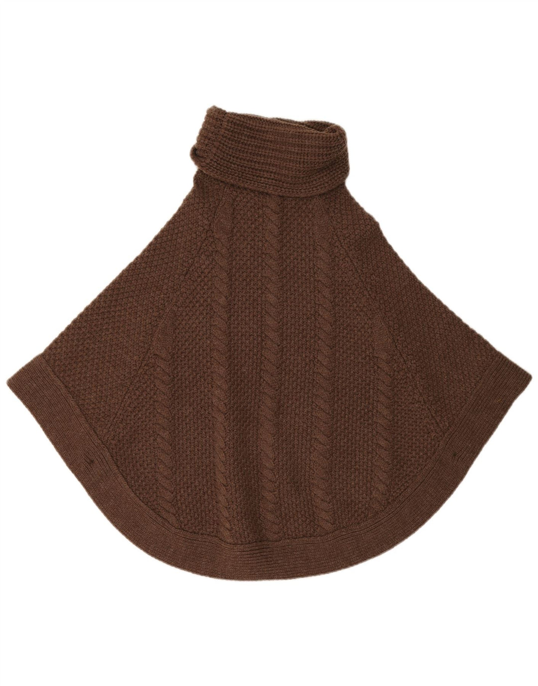 Joules Womens Oversized Poncho Jumper UK 10 Small Brown Acrylic