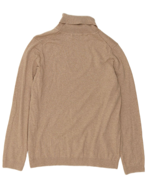 Zara Boys Roll Neck Jumper Sweater 13-14 Years Beige Cotton Classic