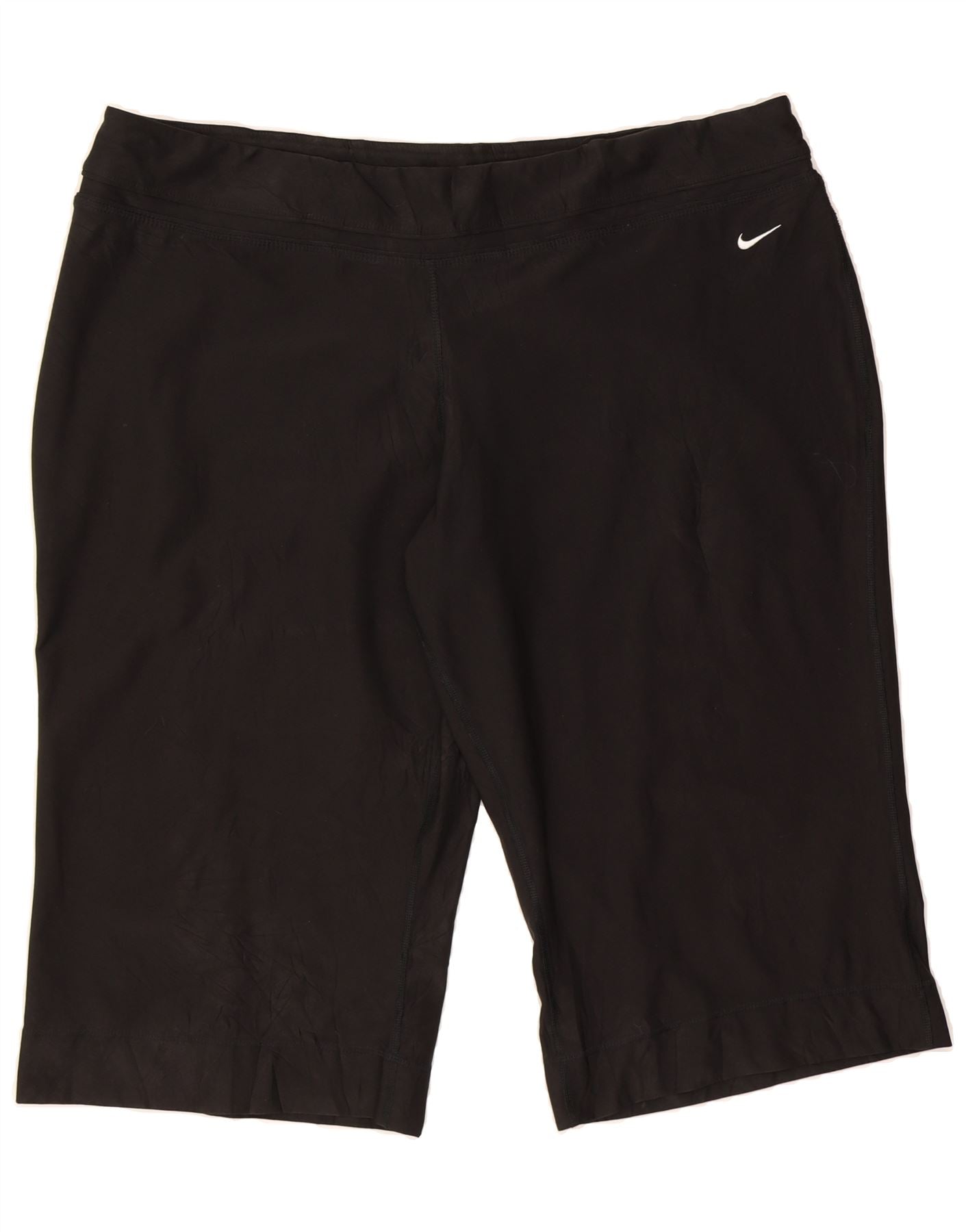 NIKE Womens Dri Fit Sport Shorts UK 22 3XL Black Polyester