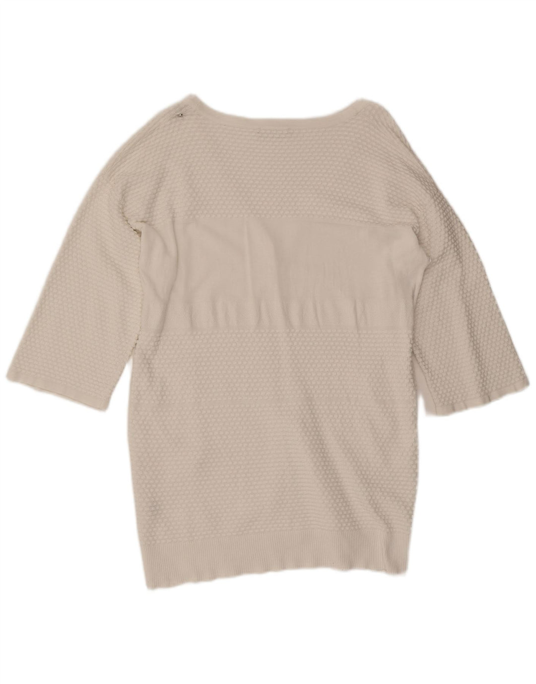 Diesel Womens 3/4 Sleeve Oversized Cardigan Sweater UK 10 Small White