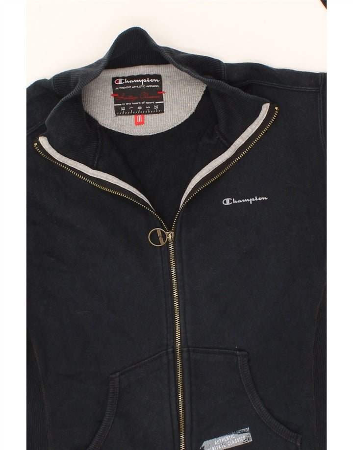 CHAMPION Womens Tracksuit Top Jacket UK 12 Medium Navy Blue Vintage Champion and Second-Hand Champion from Messina Hembry 