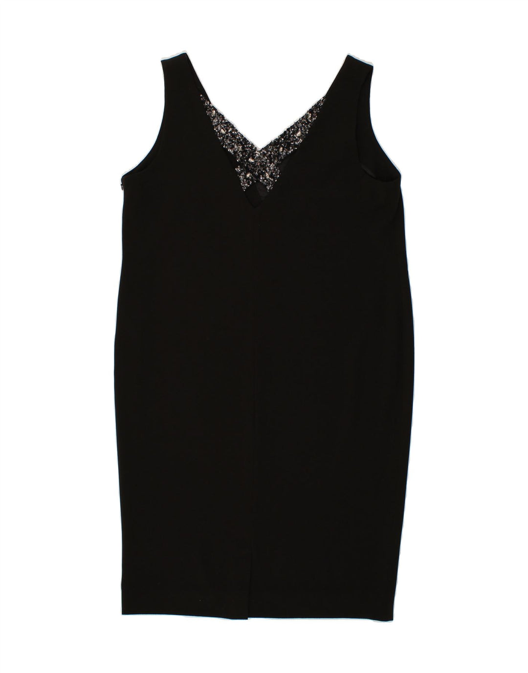 MONSOON Womens Sleeveless Shift Dress UK 14 Large Black Vintage Monsoon and Second-Hand Monsoon from Messina Hembry 