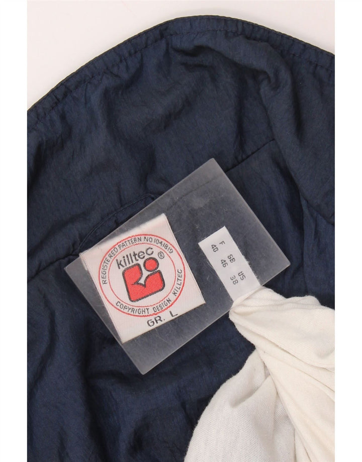 Killtec Mens Tracksuit Top Jacket UK 46 2XL Blue Colourblock Polyamide
