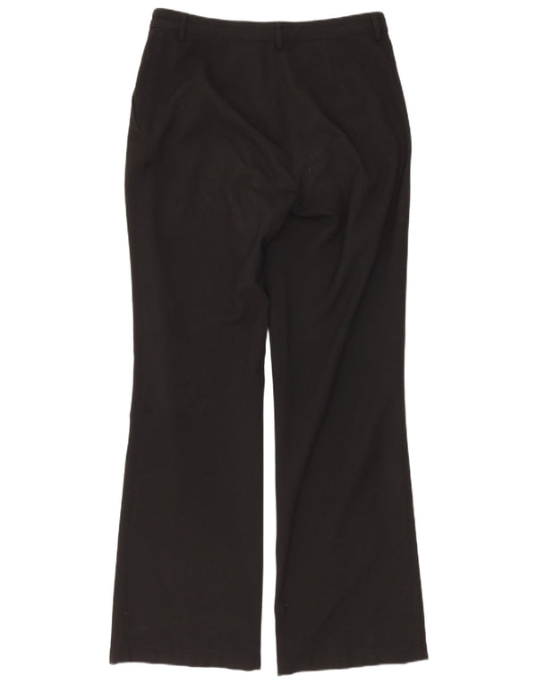 Armani Womens Bootcut Casual Trousers UK 12 Medium W28 L30 Black Polyester