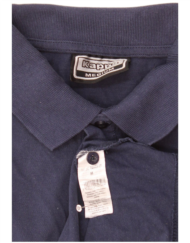 Kappa Mens Polo Shirt Medium Navy Blue Cotton