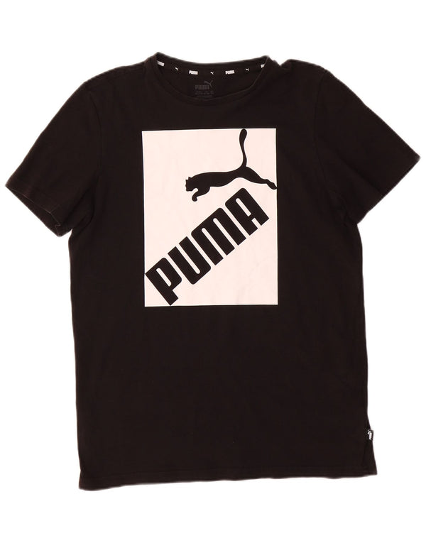 PUMA Boys Graphic T-Shirt Top 15-16 Years Black