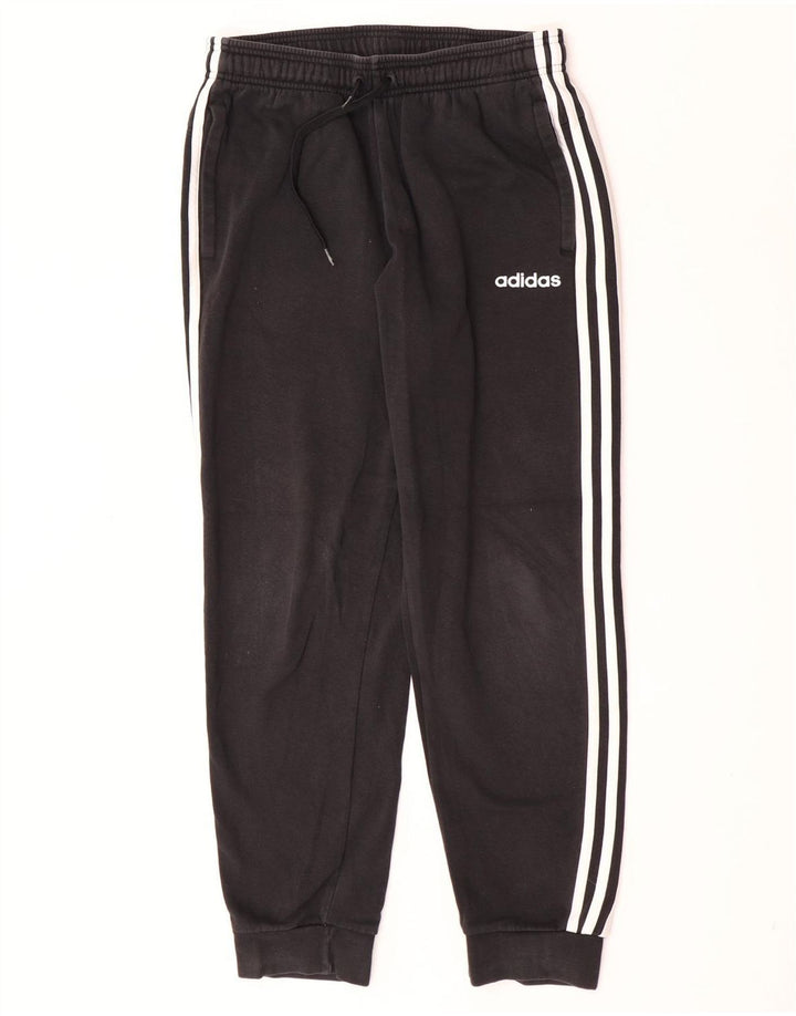 Adidas Mens Tracksuit Trousers Joggers Medium Black Cotton