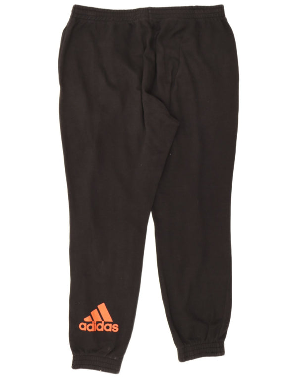 Adidas Mens Graphic Tracksuit Trousers Joggers XL Black Cotton