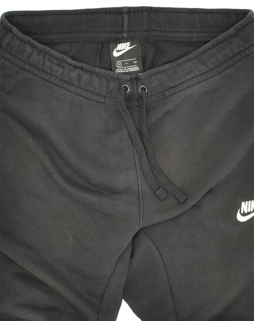 NIKE Womens Tracksuit Trousers Joggers Small Black Cotton | Vintage Nike | Thrift | Second-Hand Nike | Used Clothing | Messina Hembry 