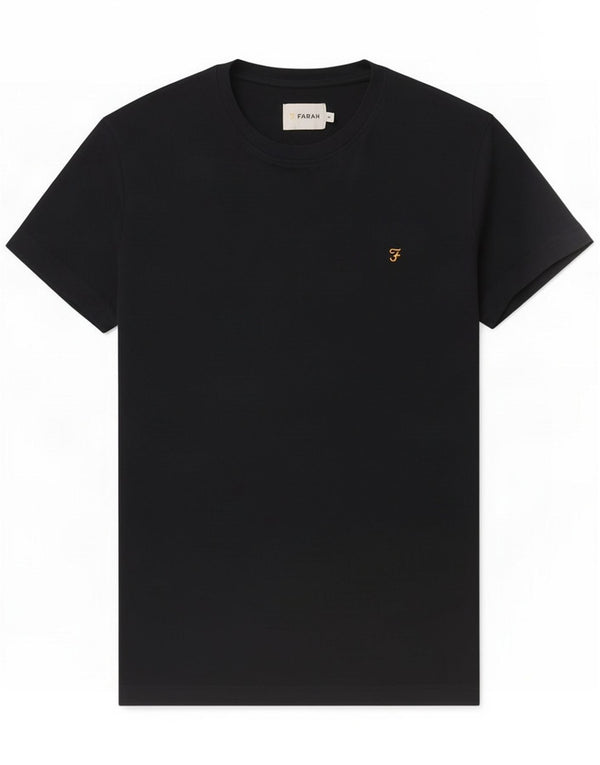 Farah Mens T-Shirt Top Medium Navy Blue Cotton
