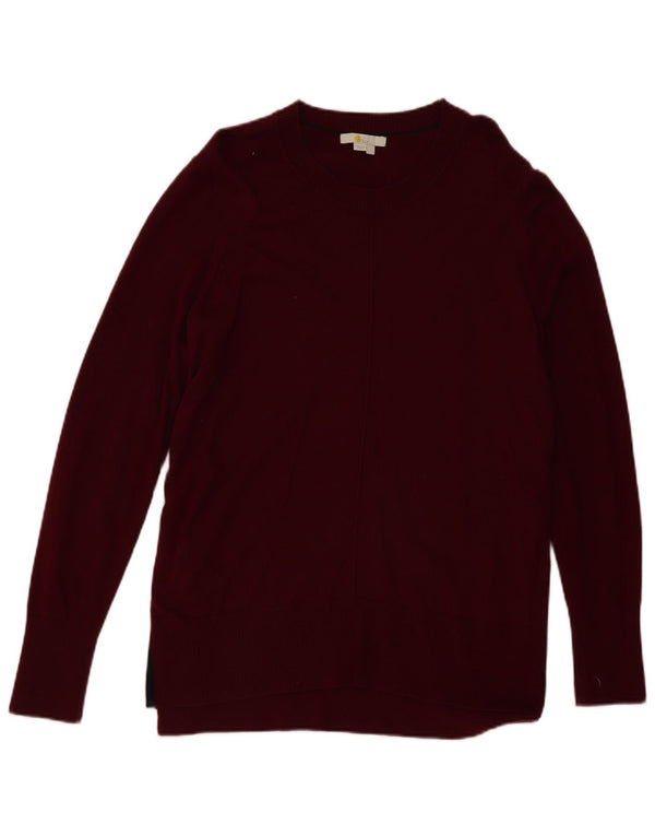 Boden Mens Boat Neck Jumper Sweater Large Burgundy Wool