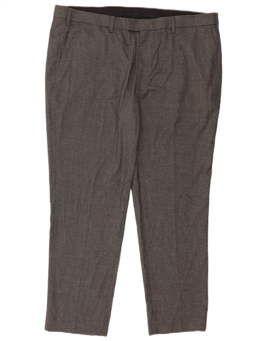 Marks & Spencer Mens Tailored Fit Straight Suit Trousers W42 L28 Grey