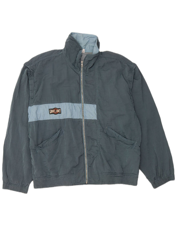 BELFE Mens Tracksuit Top Jacket UK 38 Medium Blue Colourblock Polyamide