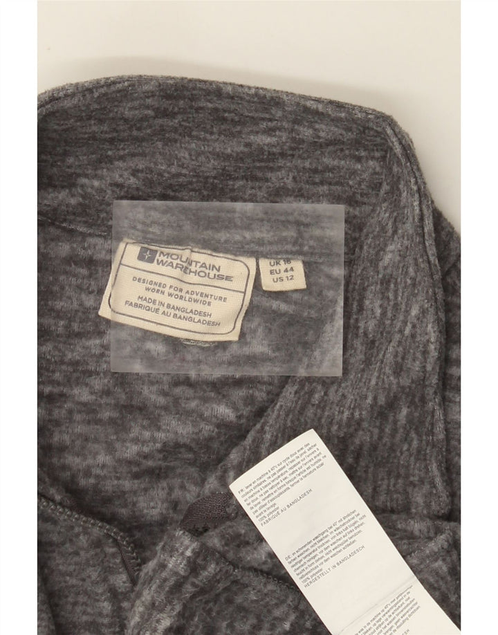 Mountain Warehouse Womens Tracksuit Top Jacket UK 16 Large Grey Flecked