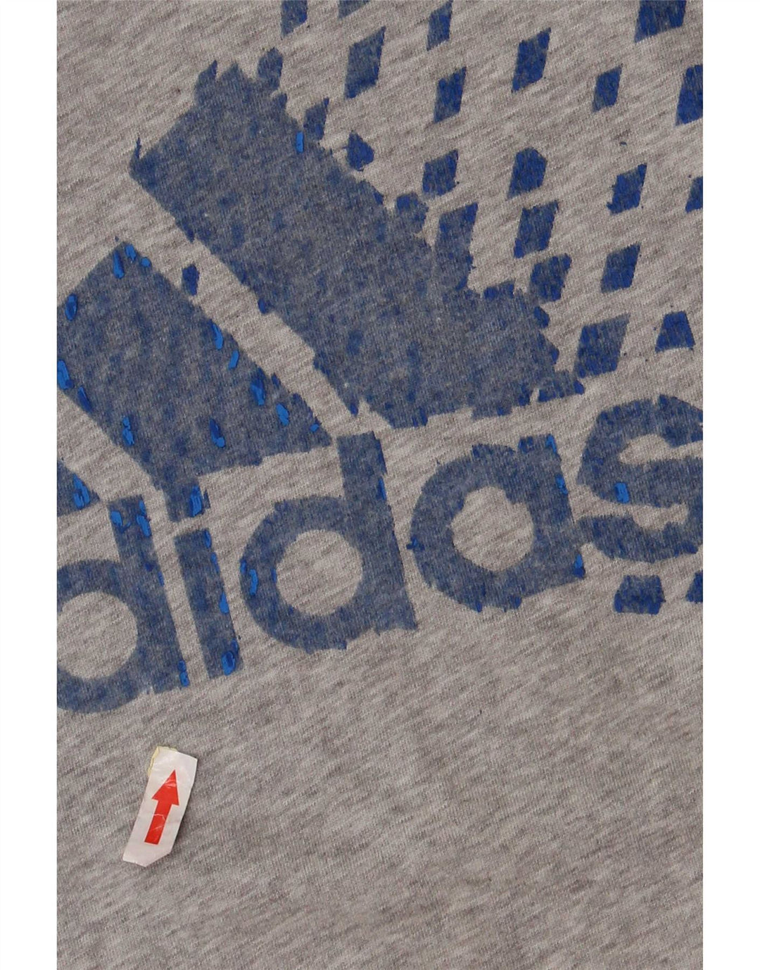 Adidas Boys Regular Graphic T-Shirt Top 13-14 Years Grey Cotton