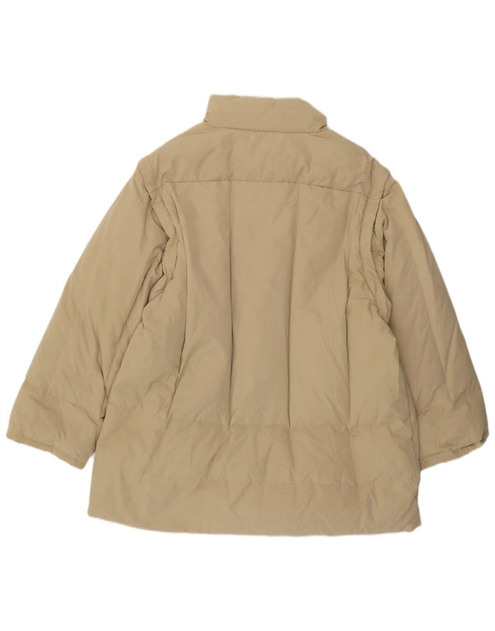 Trussardi Mens Padded Jacket IT 50 Large Beige Polyester
