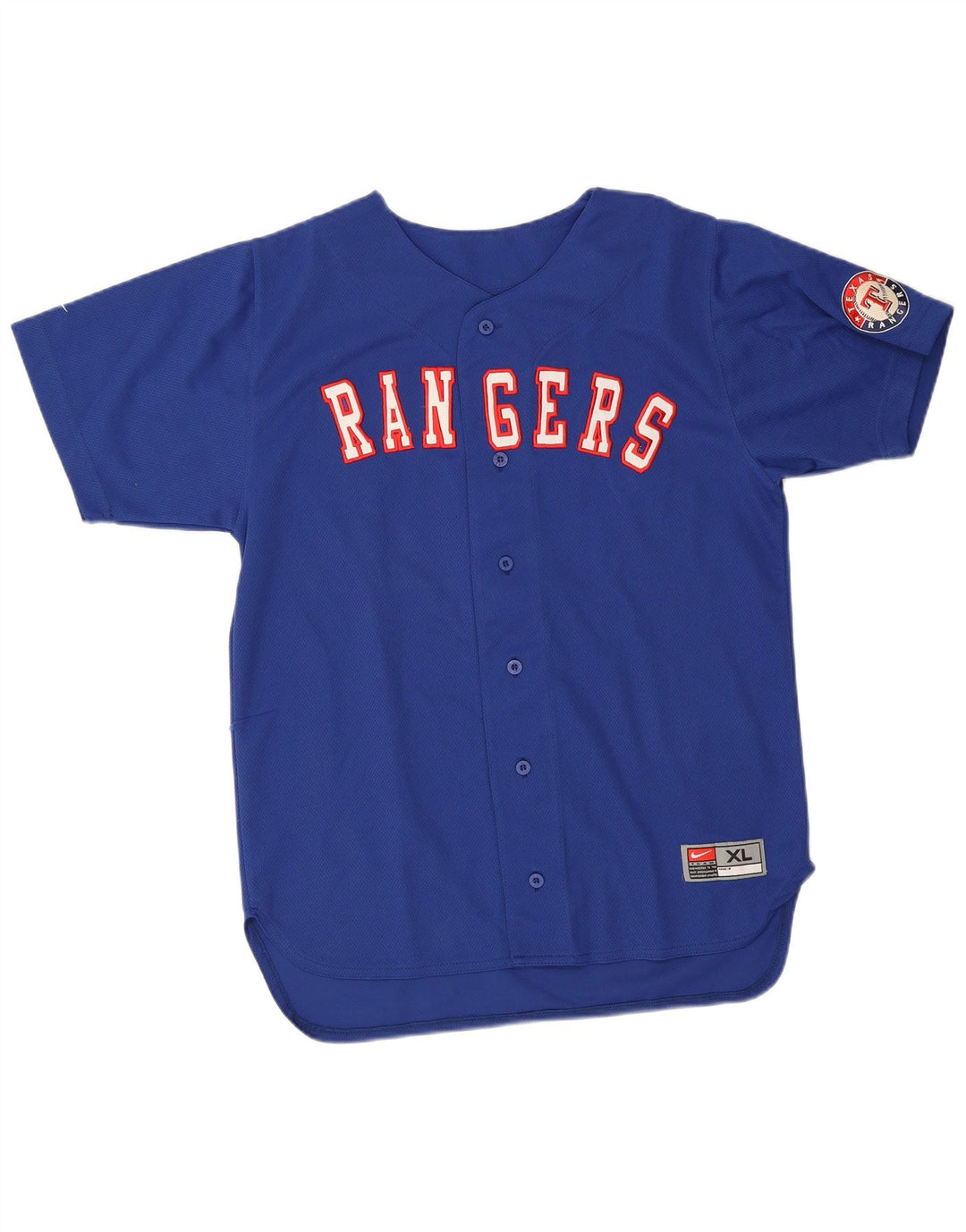 Nike Boys Rangers Graphic Jersey Top 13-14 Years XL Blue Polyester
