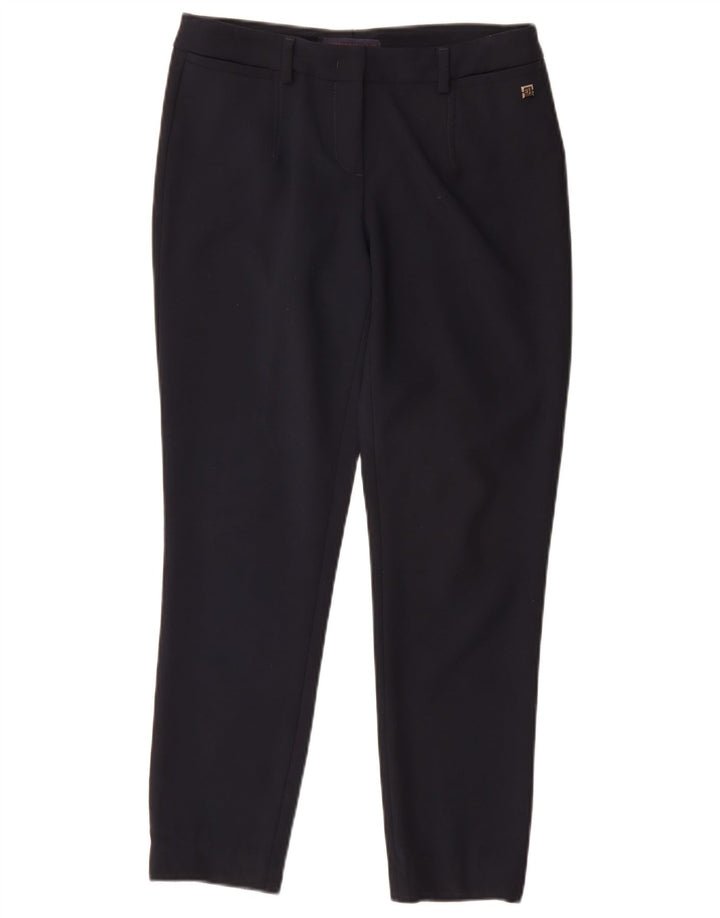 Trussardi Womens Slim Suit Trousers IT 42 Medium W30 L27 Navy Blue