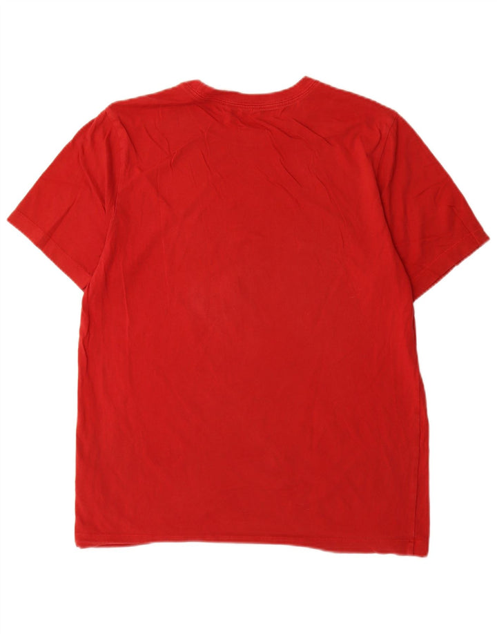 Jordan Mens Graphic T-Shirt Top Medium Red Cotton