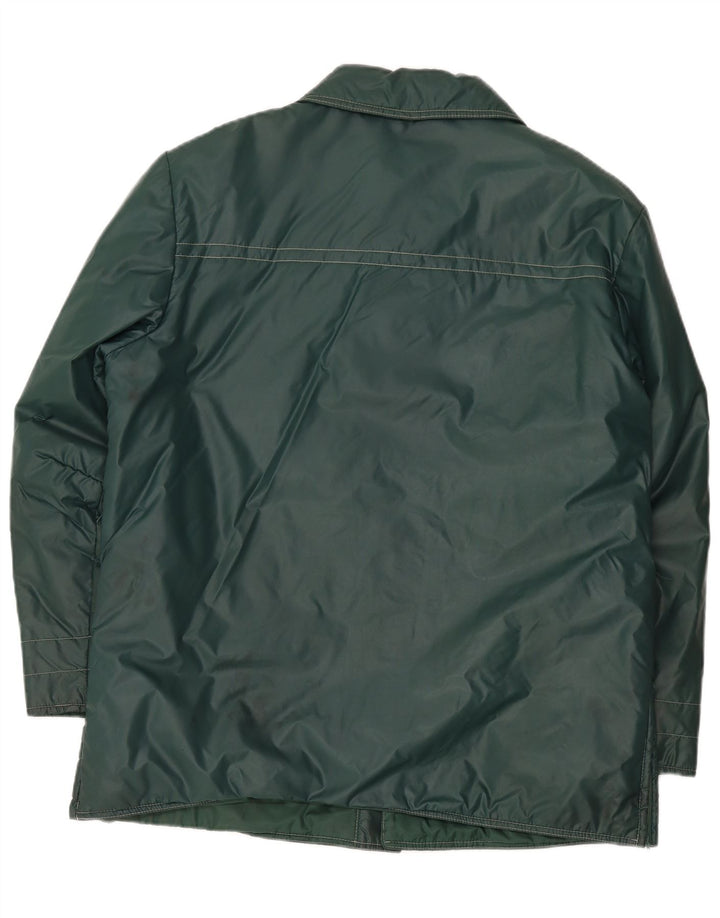 Mens Utility Jacket UK 40 Large Green Nylon