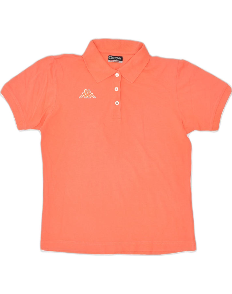 KAPPA Womens Polo Shirt UK 14 Medium Orange Cotton | Vintage | Thrift | Second-Hand | Used Clothing | Messina Hembry 