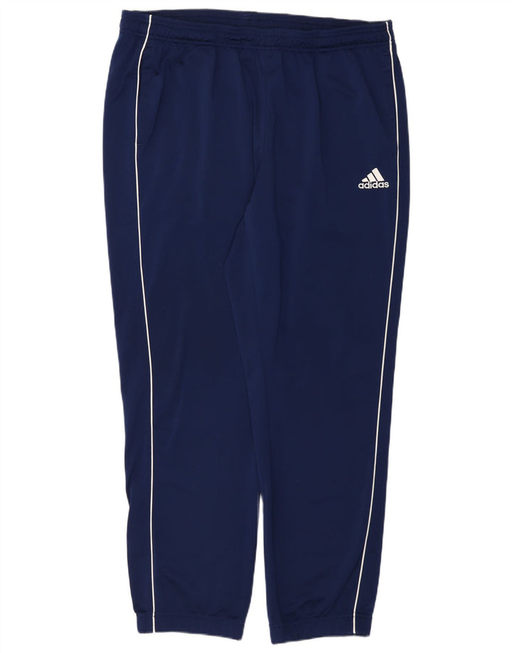 Adidas Mens Tracksuit Trousers Joggers 2XL  Navy Blue Polyester