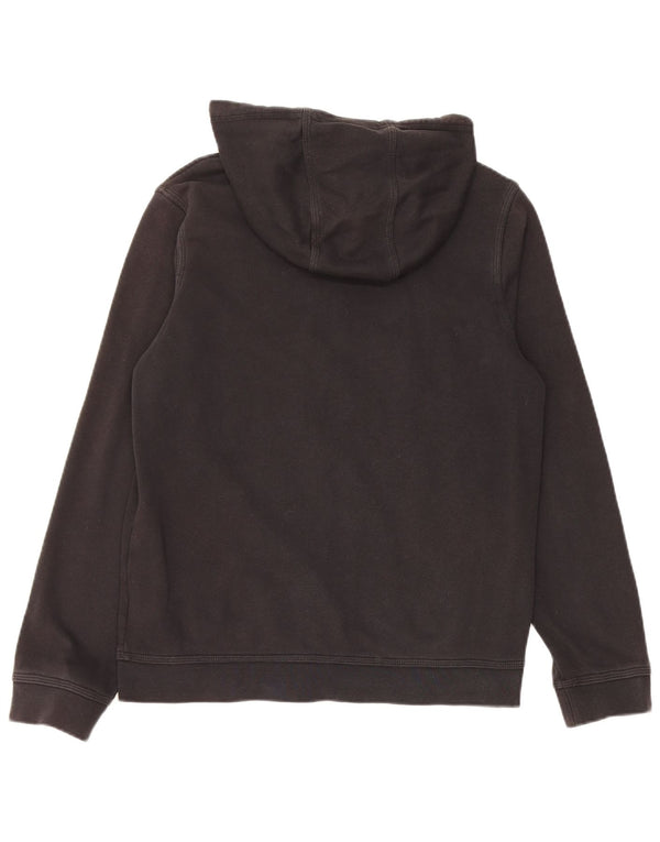 Nike Boys Zip Hoodie Sweater 13-14 Years XL Black Cotton