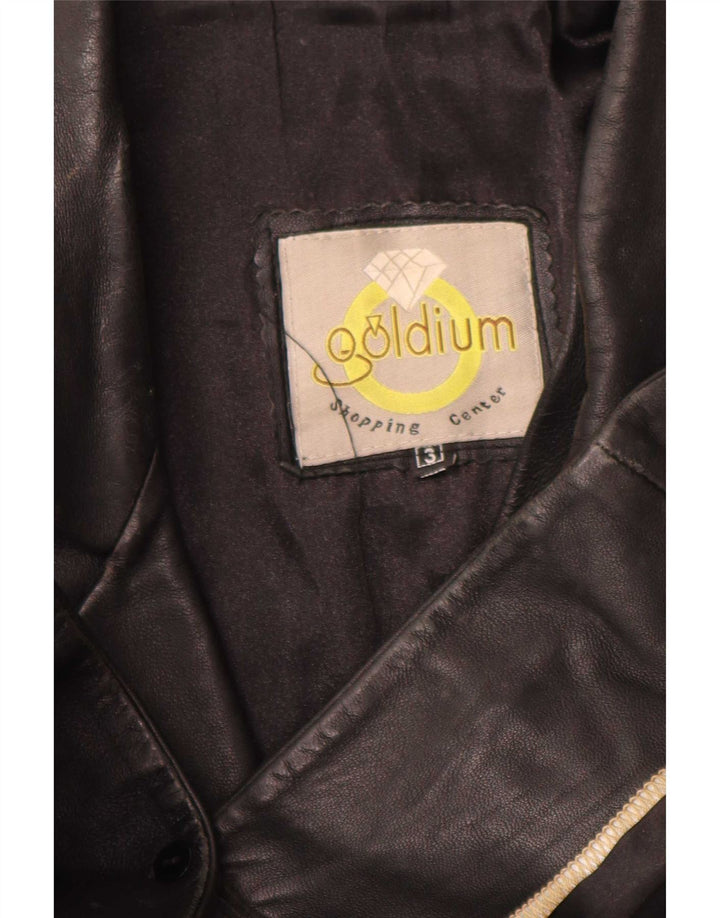 Vintage Mens Leather Jacket UK 40 Large Black