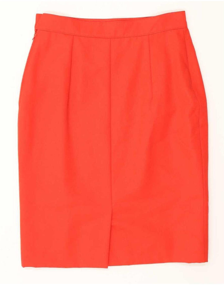 Vintage Womens 6 Button 2 Piece Skirt Set UK 12 Medium W28  Red