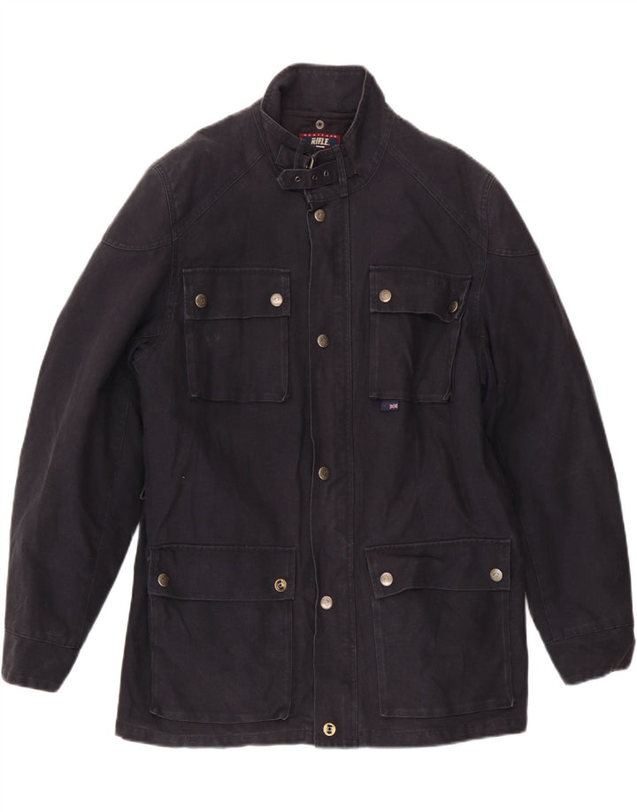 Rifle Mens Heritage Utility Jacket UK 36 Small Navy Blue
