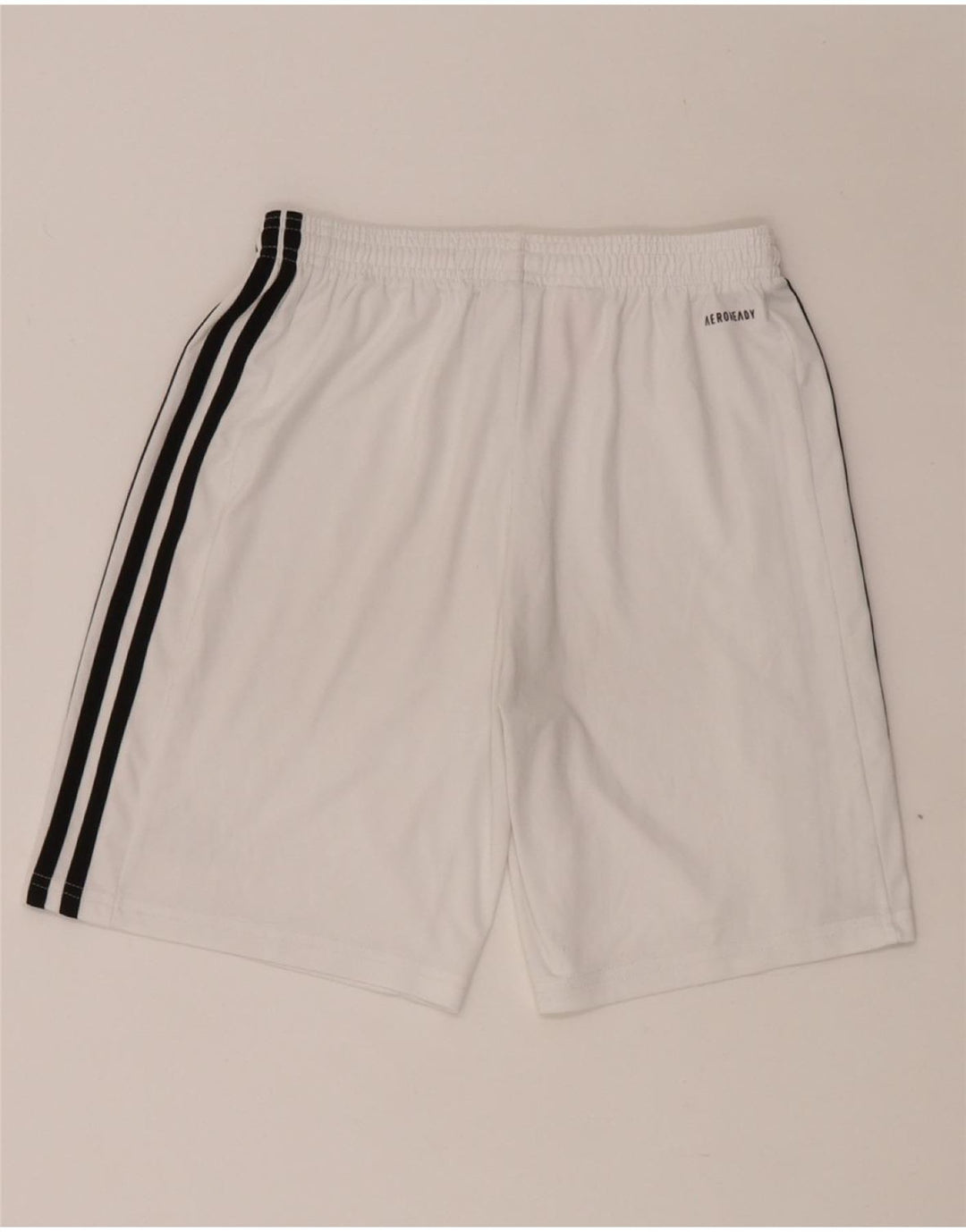 ADIDAS Boys Aeroready Sport Shorts 15-16 Years White Polyester