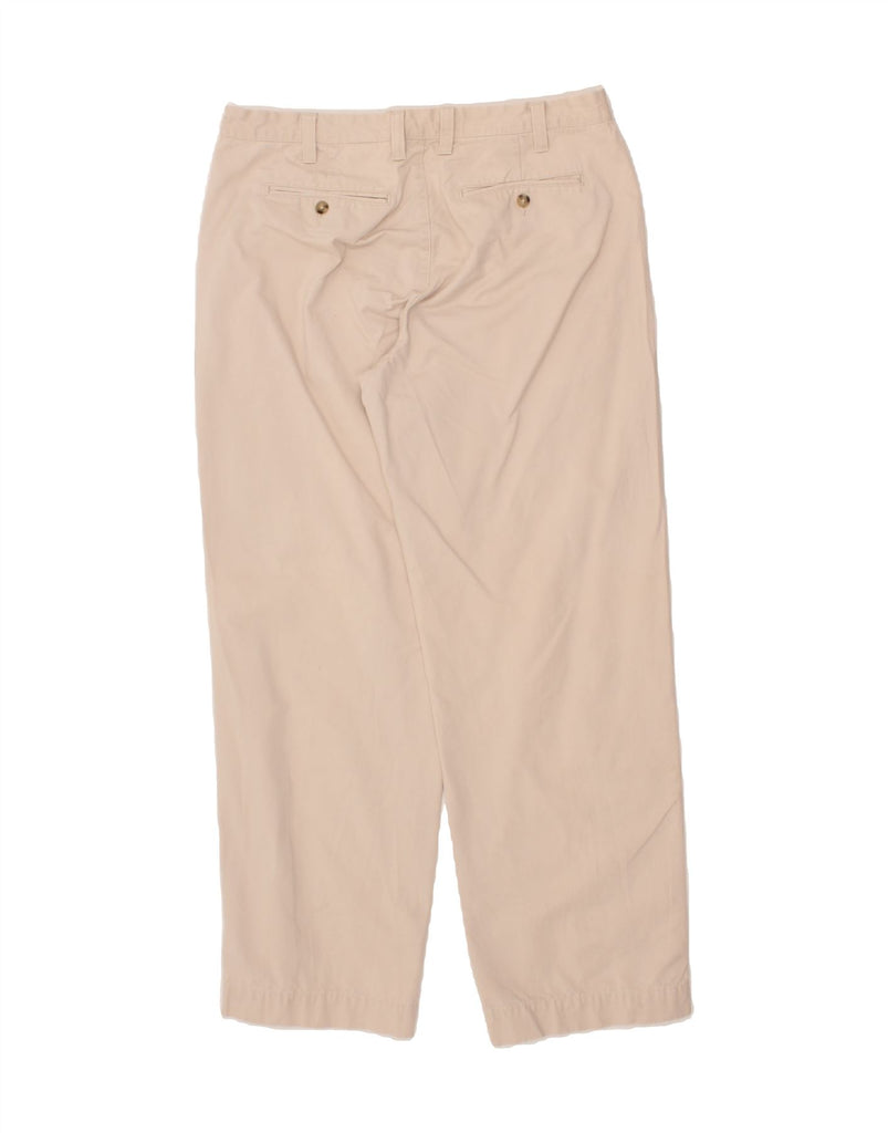 EDDIE BAUER Mens Straight Chino Trousers W36 L34 Beige Cotton Vintage Eddie Bauer and Second-Hand Eddie Bauer from Messina Hembry 