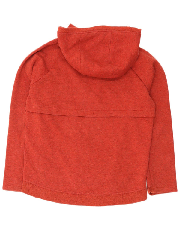 Diadora Mens Zip Hoodie Sweater Medium Red Flecked Cotton