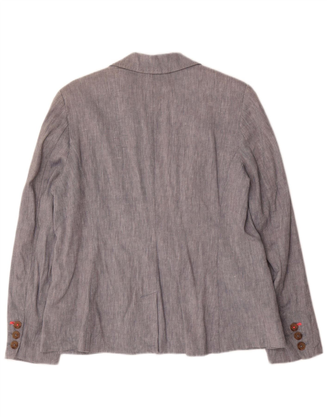 JOULES Womens 1 Button Blazer Jacket UK 16 Large Grey Linen