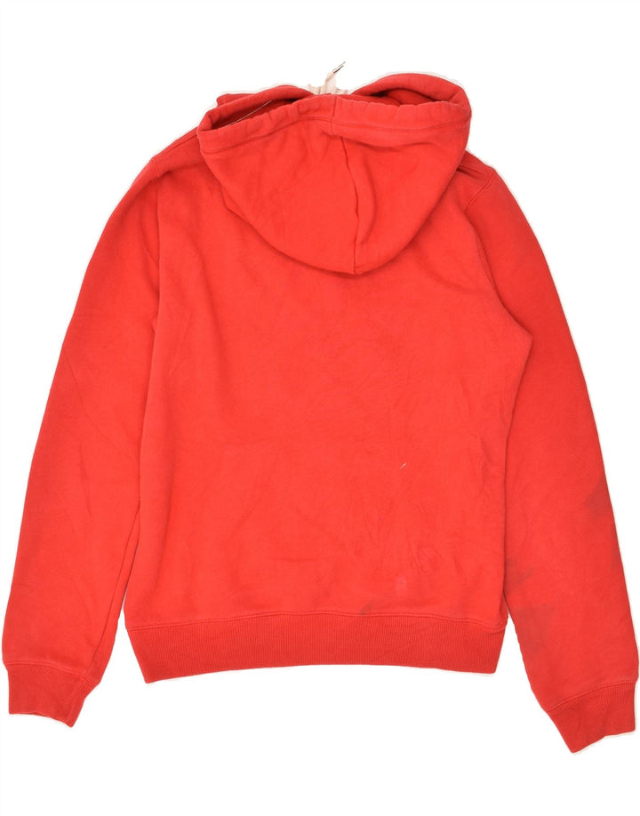 JACK WILLS Womens Oversized Graphic Hoodie Jumper UK 10 Small  Red Vintage Jack Wills and Second-Hand Jack Wills from Messina Hembry 