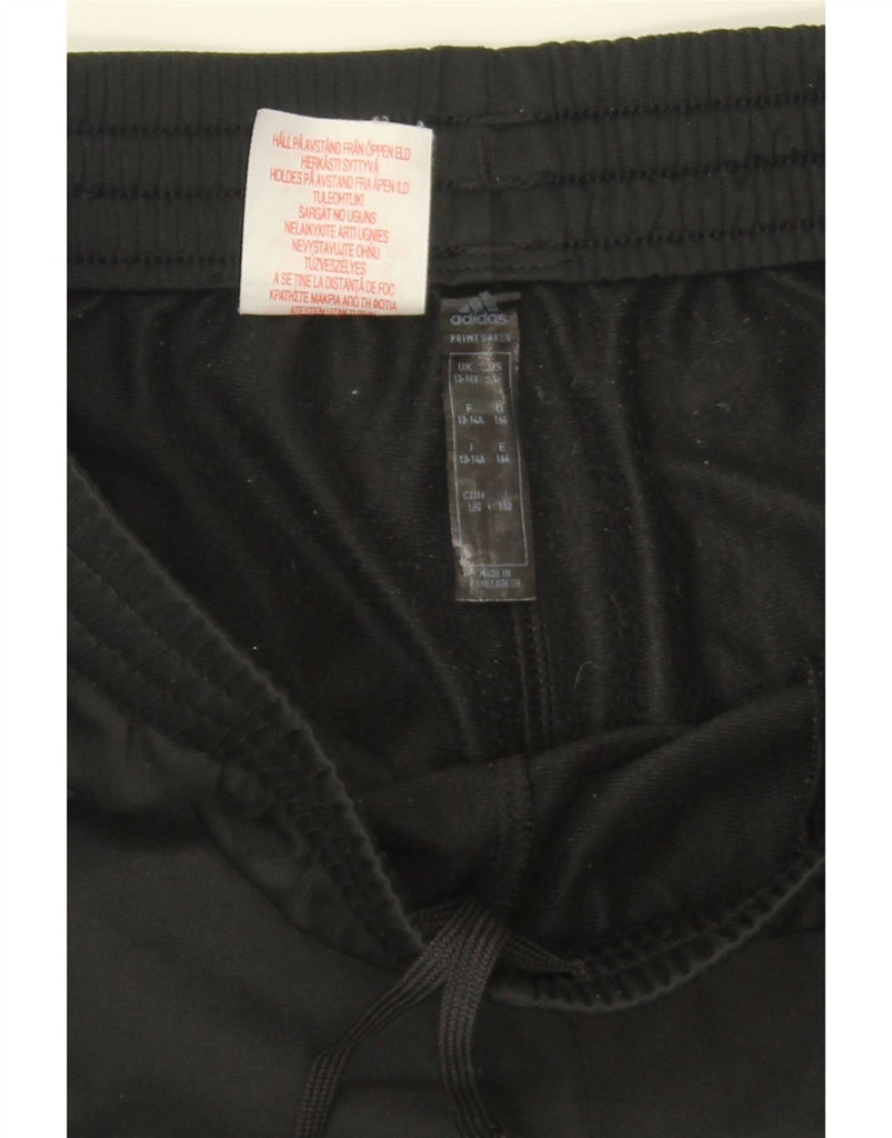 ADIDAS Boys Tracksuit Trousers Joggers 13-14 Years  Black Polyester Vintage Adidas and Second-Hand Adidas from Messina Hembry 